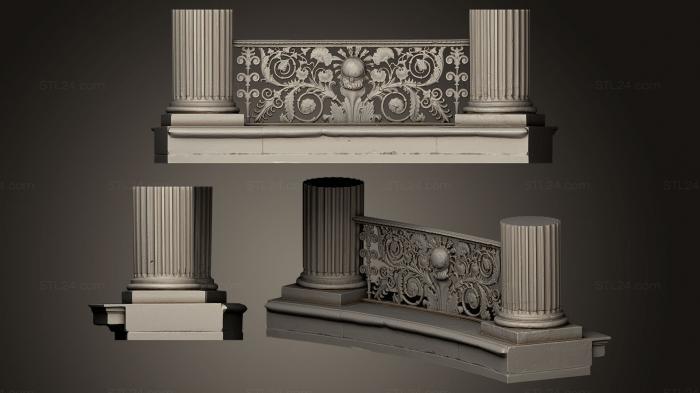 Carved furniture and interior items (Gelnder Schoss, CARVDM_0024) 3D models for cnc